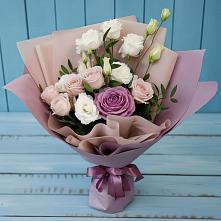 Букет цветов из:  Розы и Лизиантусы #REPLACE_PRED# Покачах