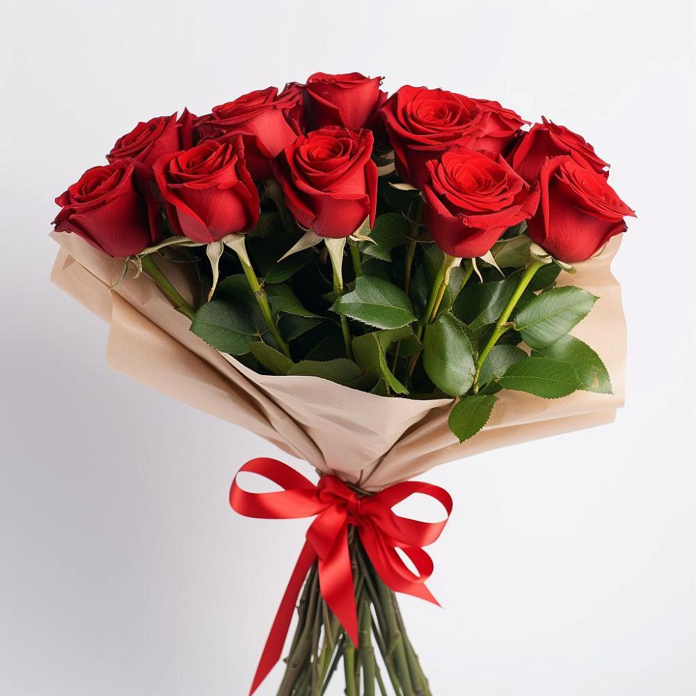 Букет 11 Красных роз Эдлесс Лав в Покачах